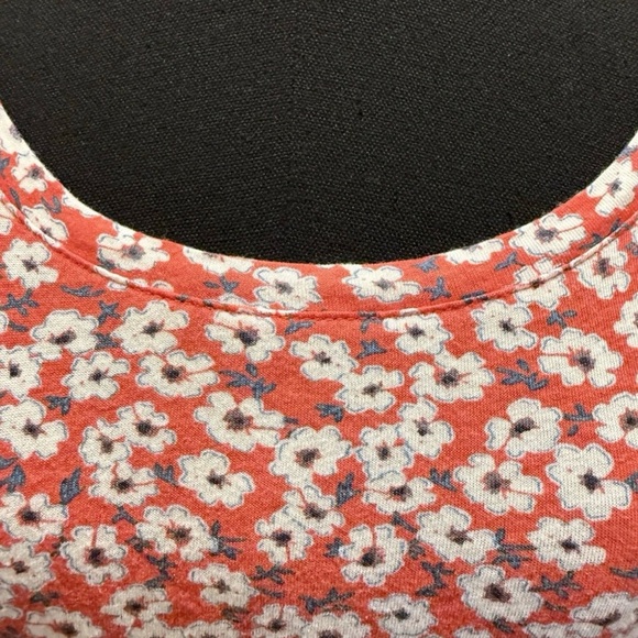 Lucky Brand Women's Multicolor Floral Short Sleeve Top, Size Medium - Picture 12 of 15